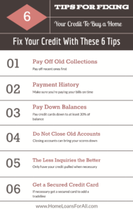 6 tips to fix credit