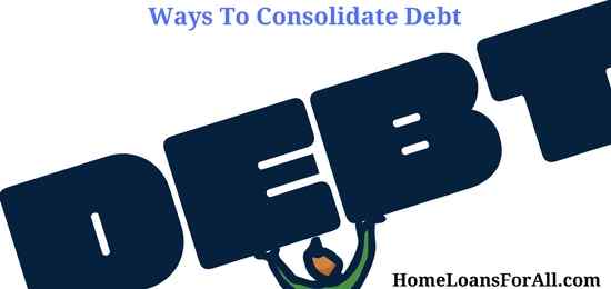 ways to consolidate debt