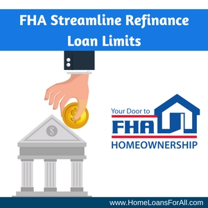 what are the fha streamline refinance loan limits