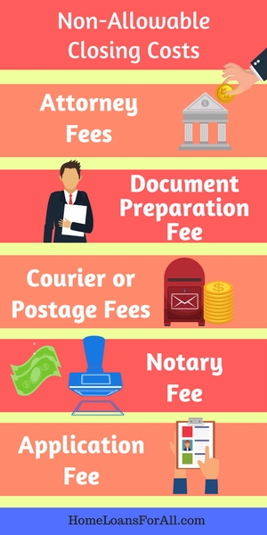 va loan closing costs - non allowable closing costs