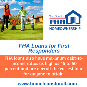 IN home loans for first responders with bad credit