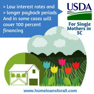 no money down home loans in South Carolina for single moms